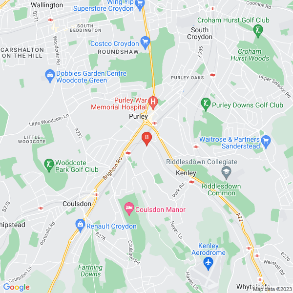 Purley Roofing location map