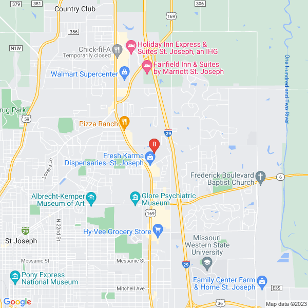 BuildAScape location map: 3736 Charles, Saint Joseph, MO